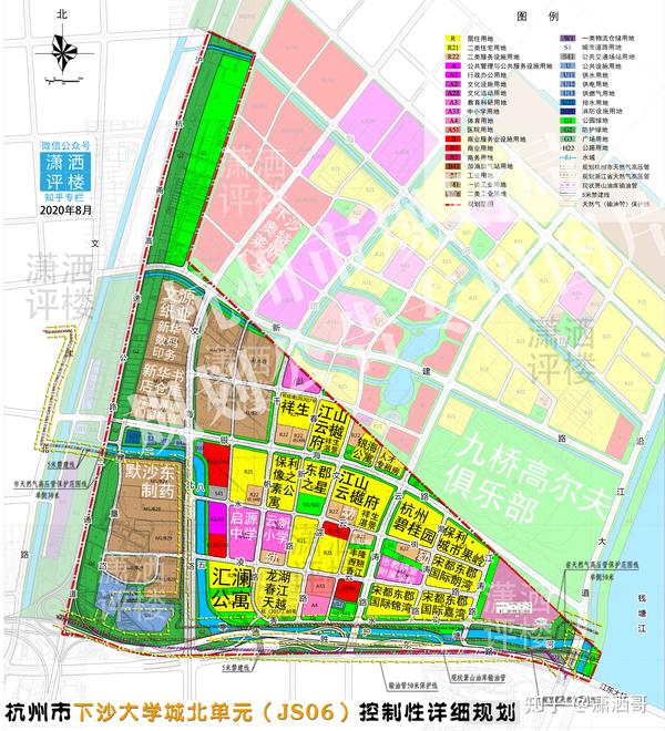 2020年钱塘新区下沙楼盘存量及规划图汇总