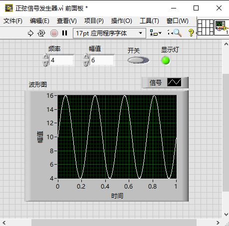 labview小白入门——正弦波信号发生器