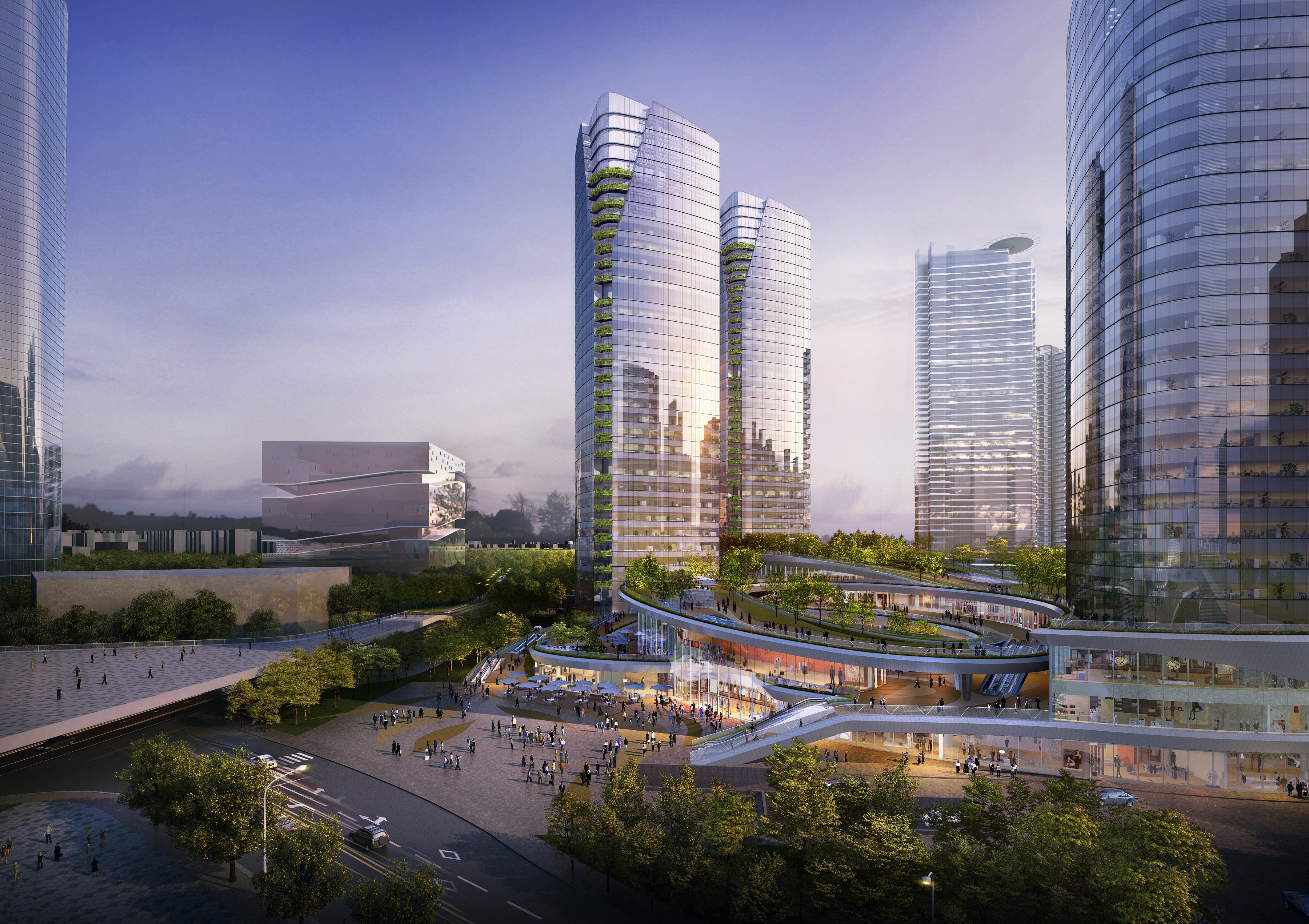 "莲花"主体育馆一并成为这座城市的时代地标,新型生活方式的城市空间