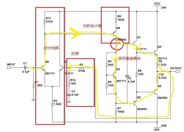 6767图解经典电路之ocl差分功放67676767