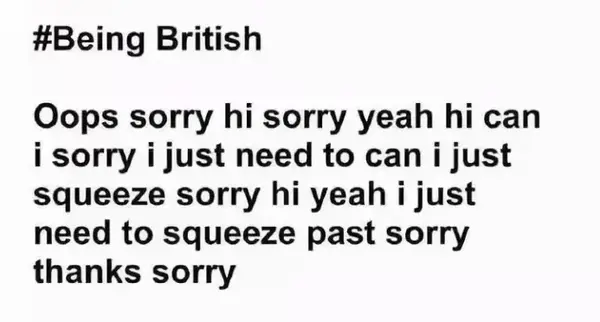 千万别以为英国人说sorry是在说对不起!他们内心可能在翻白眼!