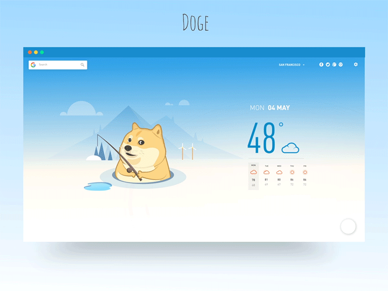 cloudy with   chance of doge   desktop version