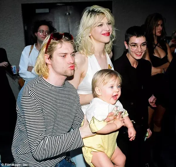 courtney love, kurt cobain 和 frances