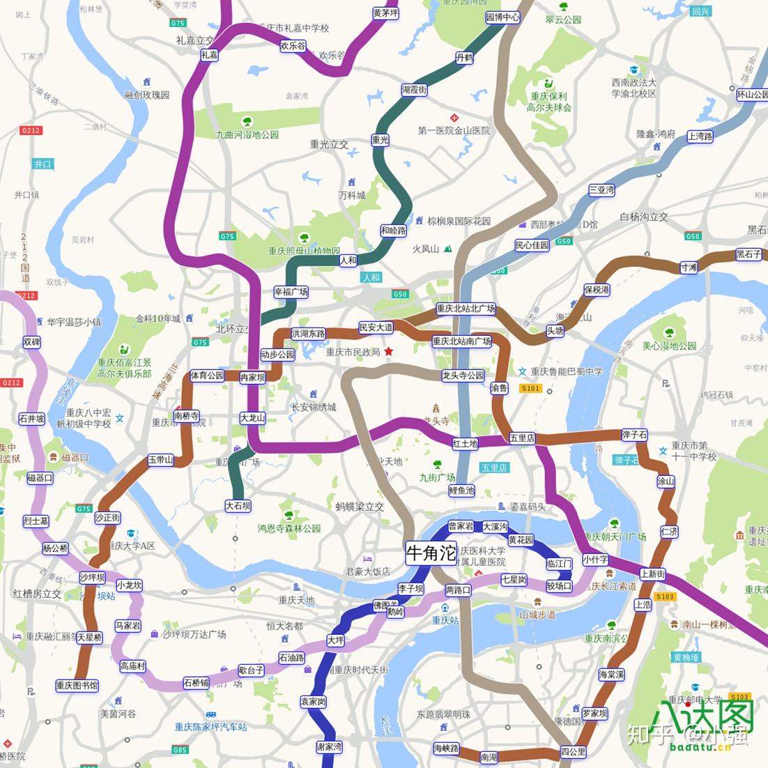 主要城市地铁线路(2019年春季地图版)-综 合区-地铁族