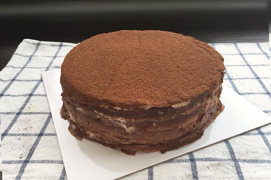 黑巧克力千层蛋糕