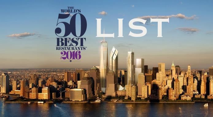 2016世界五十佳餐厅榜单出炉