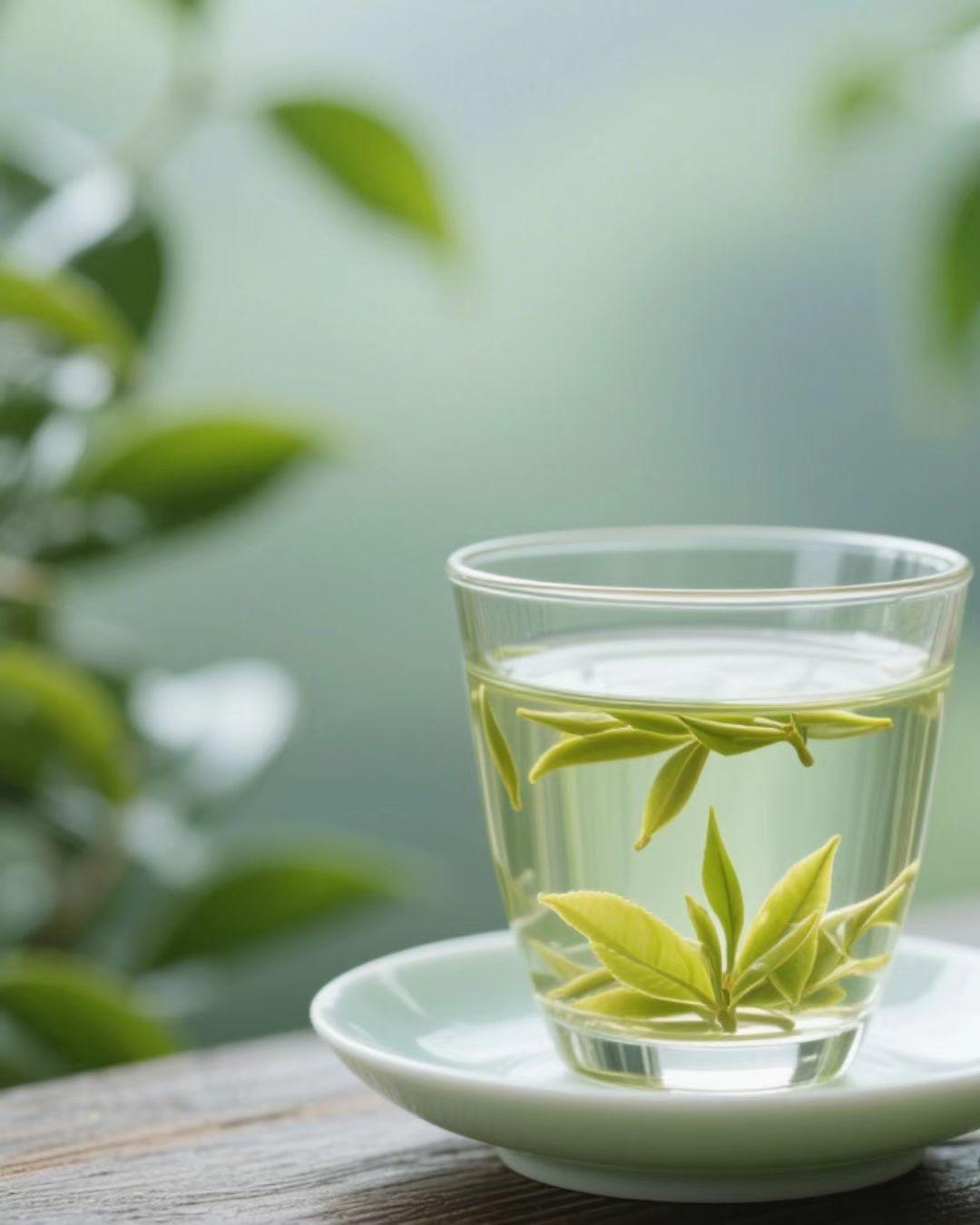 绿茶如西湖龙井,色绿香郁,芽芽直立,仿佛江南的