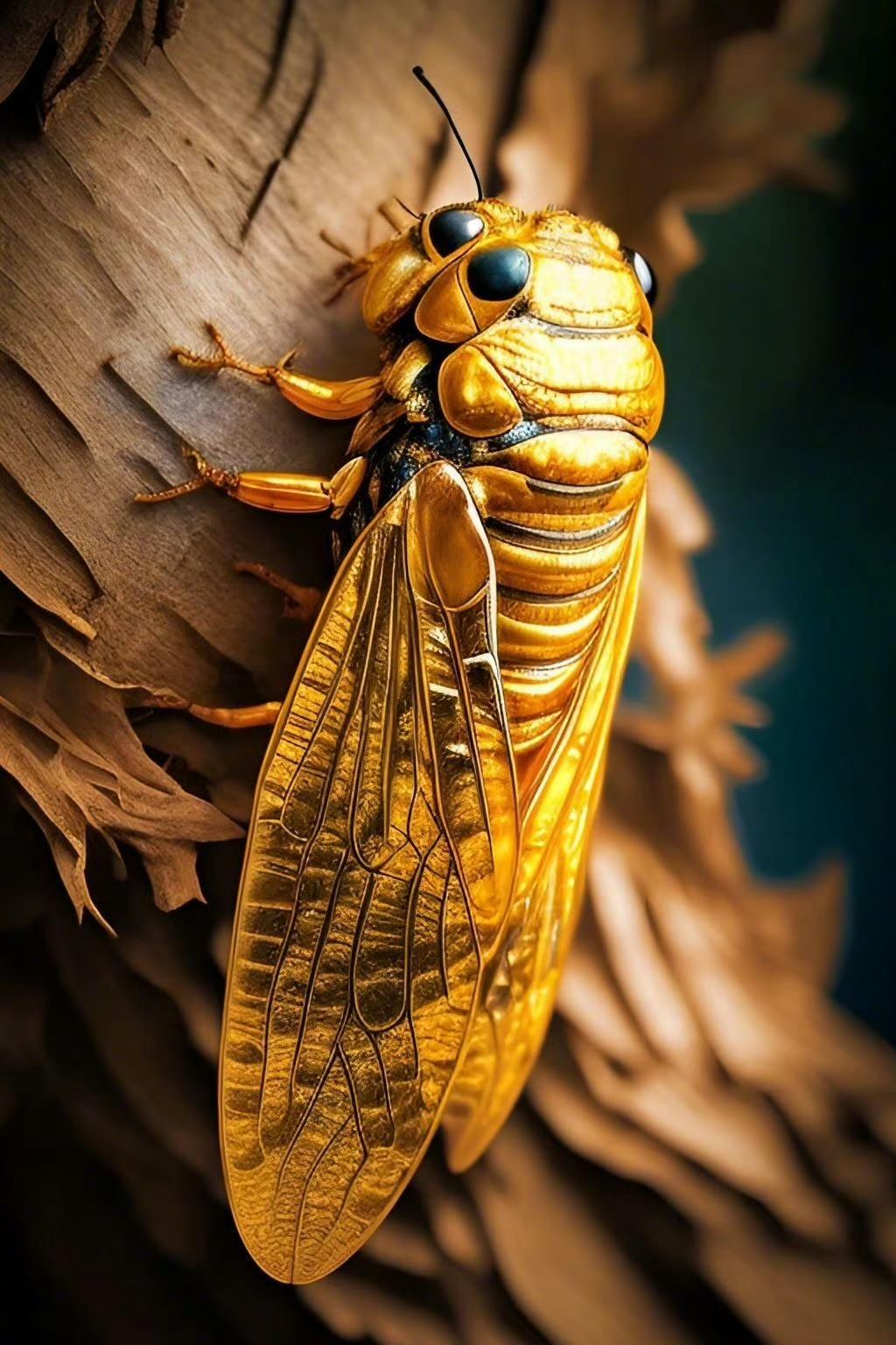 " 遇见金蝉,财运兴旺,财源滚滚