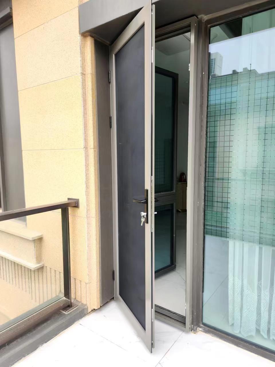 塑钢推拉窗做安防还能安装可拆洗平开金刚纱窗,框中框防盗纱窗
