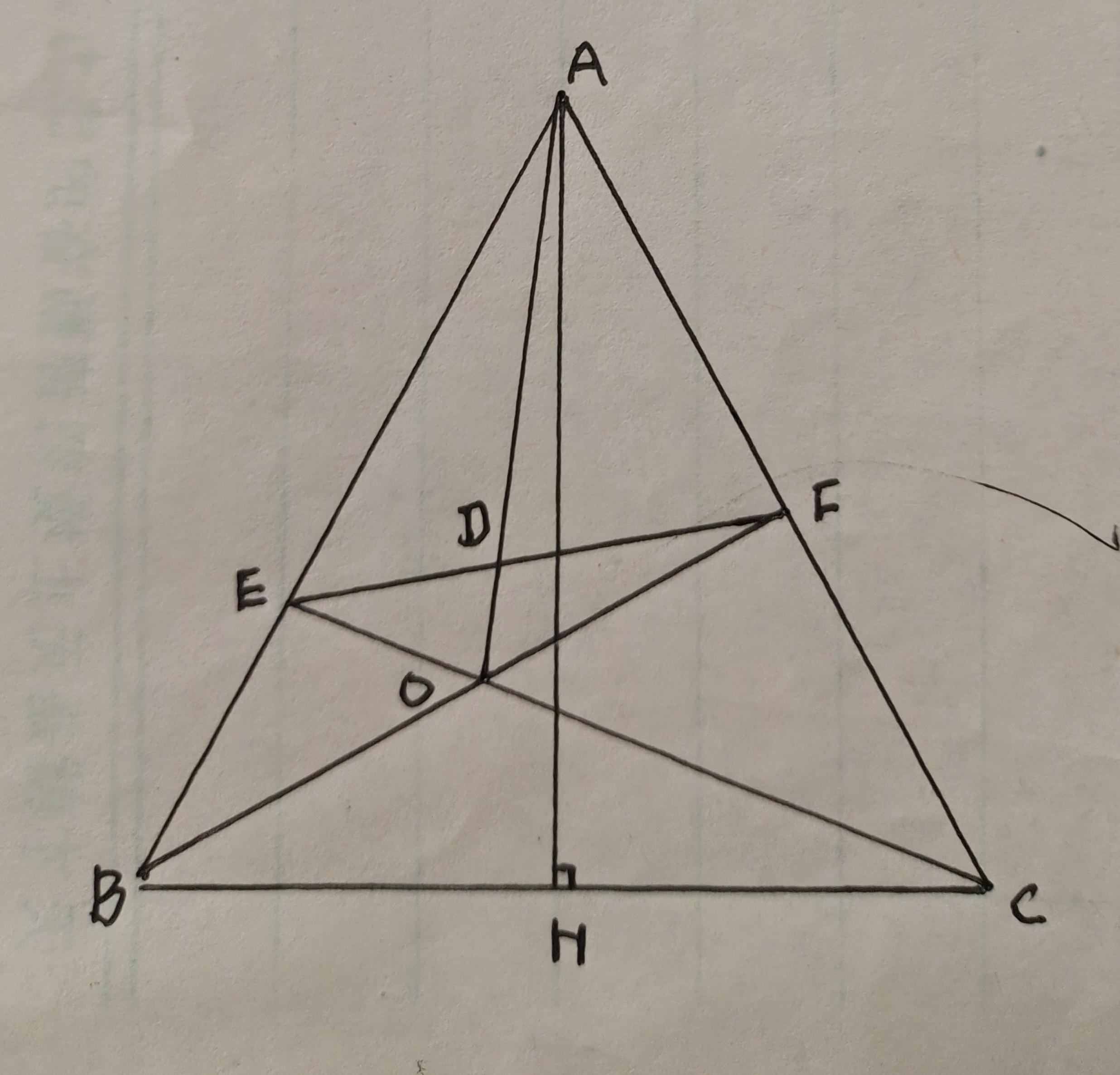 初二几何题求解 如图， ABC中，AB=AC，在BD上取一点P，使∠BPC=∠BAC，求证：PA是∠DPC的角平分线。 几何题:已知三角形 ...