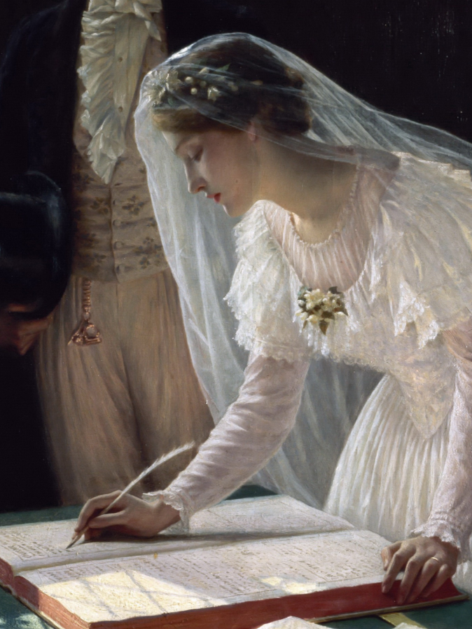 婚礼签字油画婚礼签字油画高清埃德蒙布莱尔雷顿油画婚礼签字埃德蒙