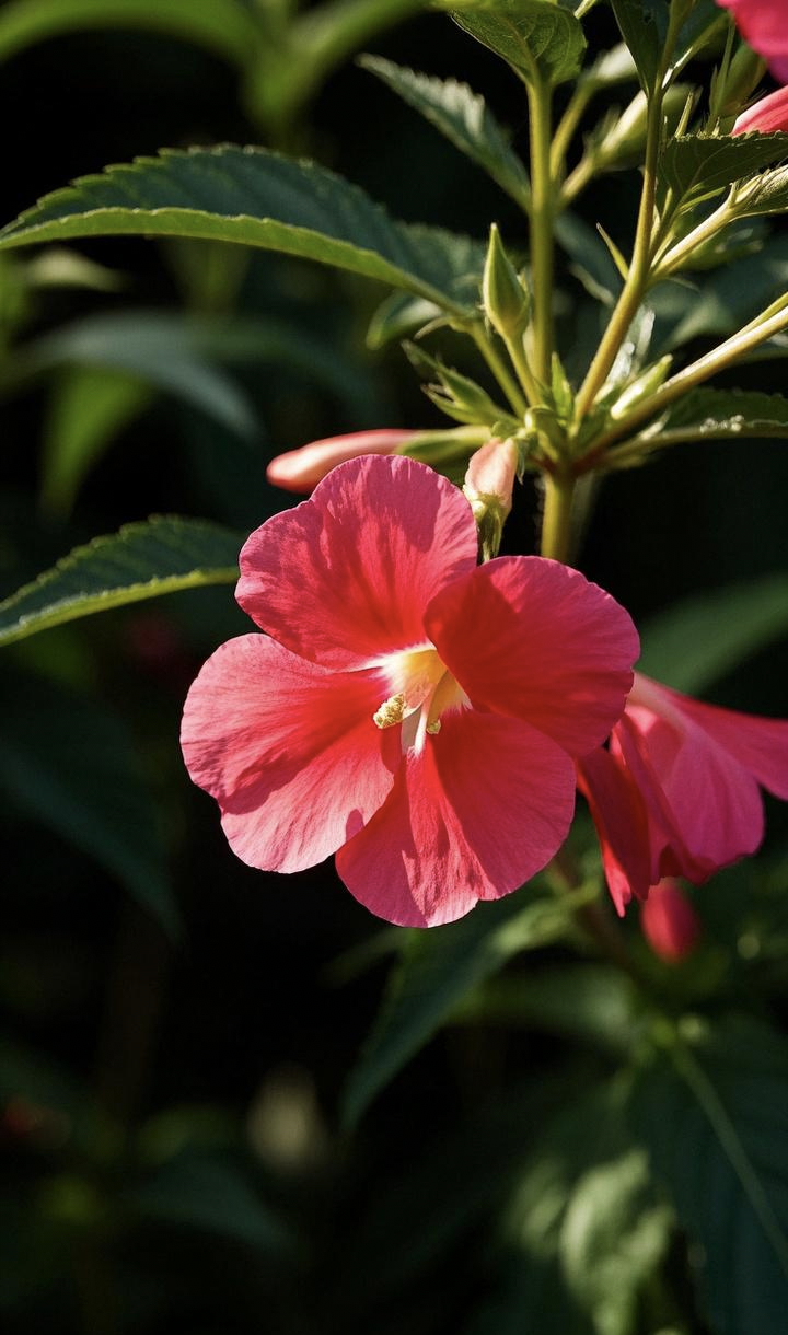 凤仙花1凤仙花五代吴仁璧香红嫩绿正开时冷蝶饥蜂两不知此际最宜何处