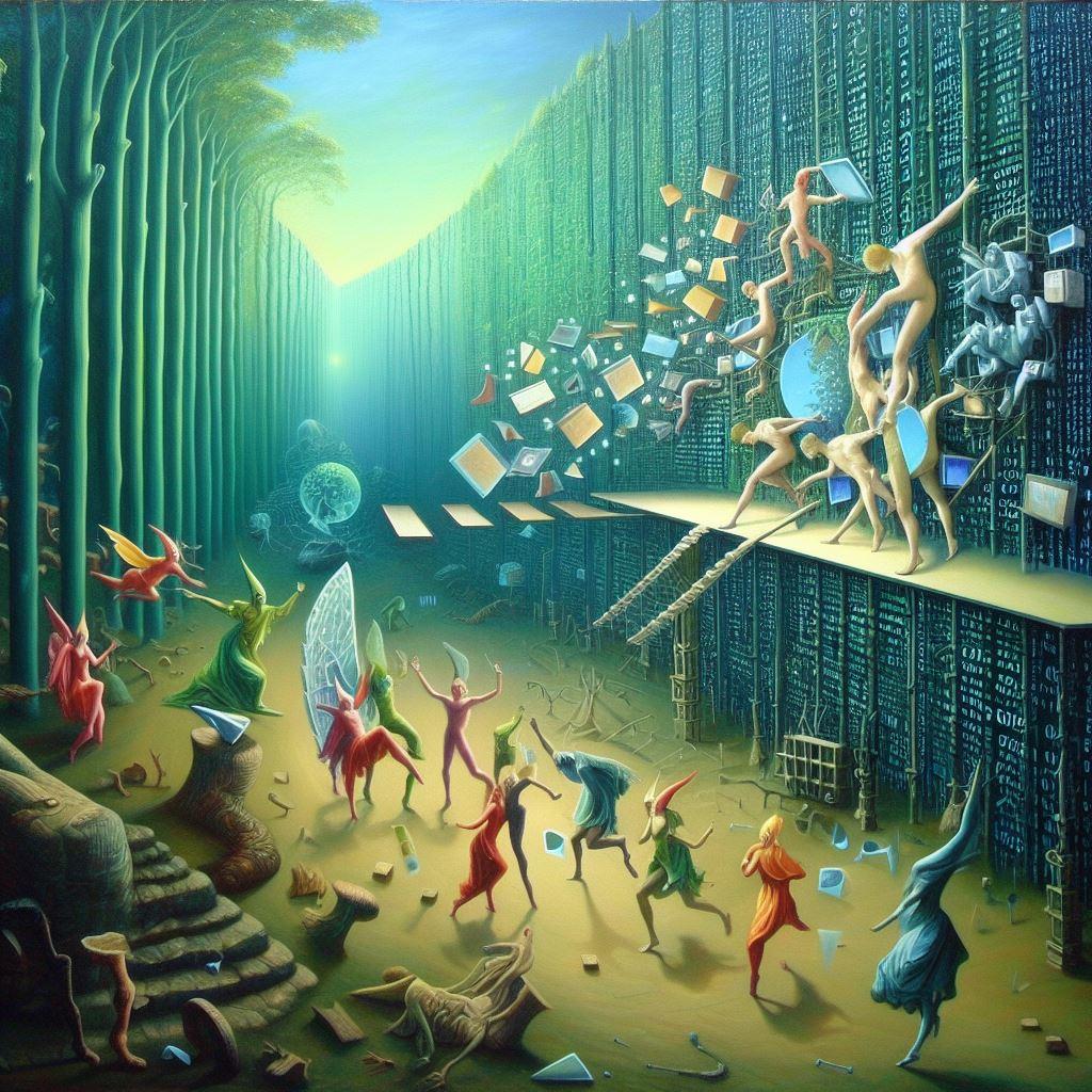 zphi 的想法: 超现实主义是一种试图表达潜意识和梦境的艺术形式,它