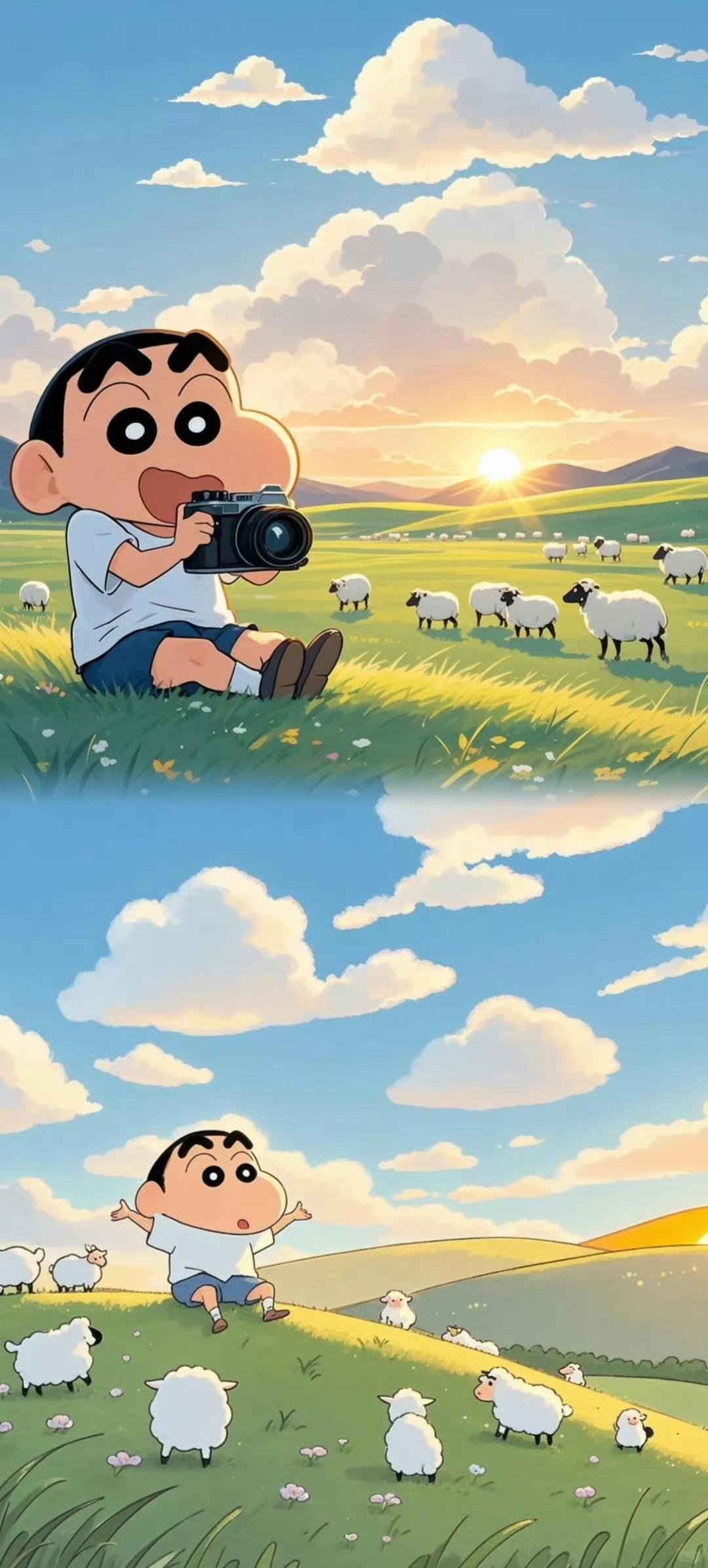 周宰景 的想法: 蜡笔小新非常非常棒,自愈能力强