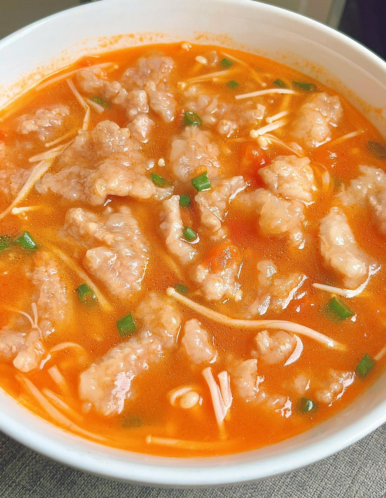 今日油条 的想法: 番茄滑肉