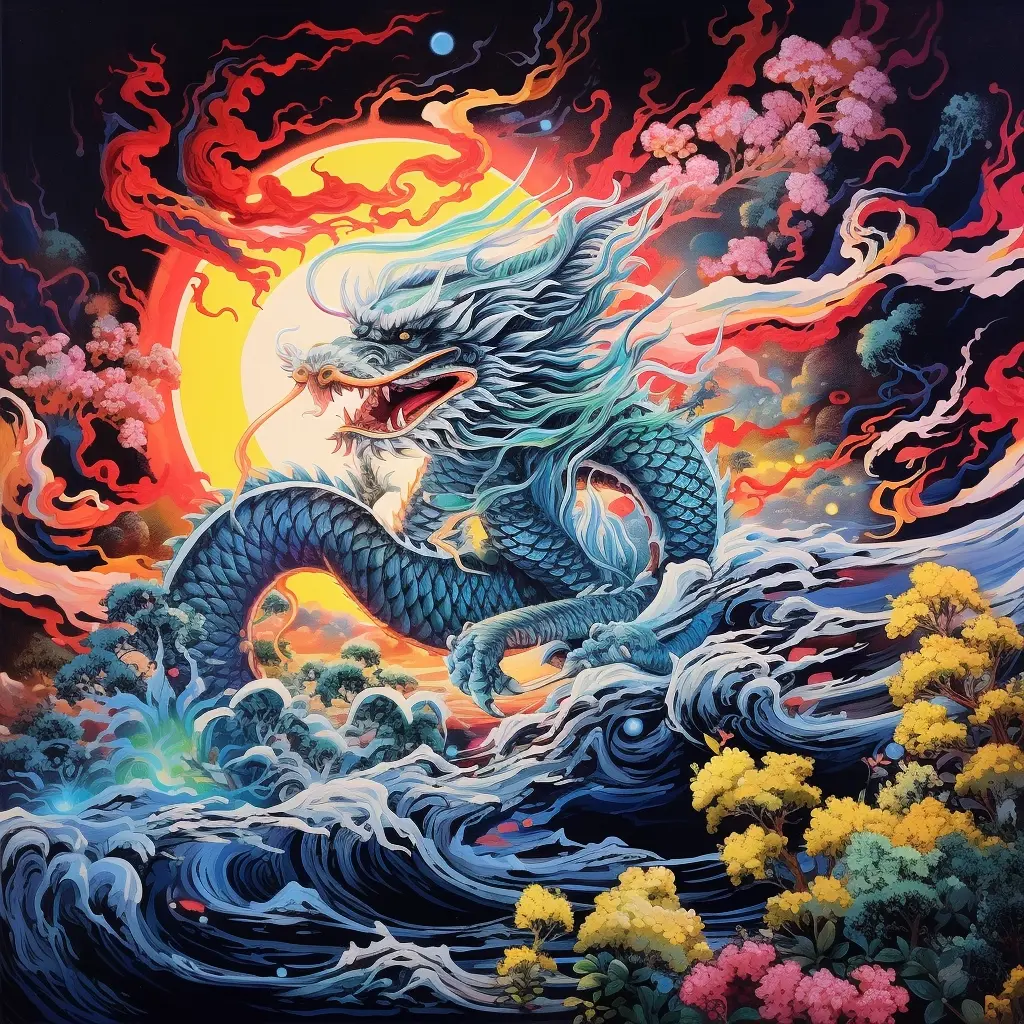 未已 的想法: 飞龙在天 | 今天尝试用midjourney画中国龙,prompt稍微