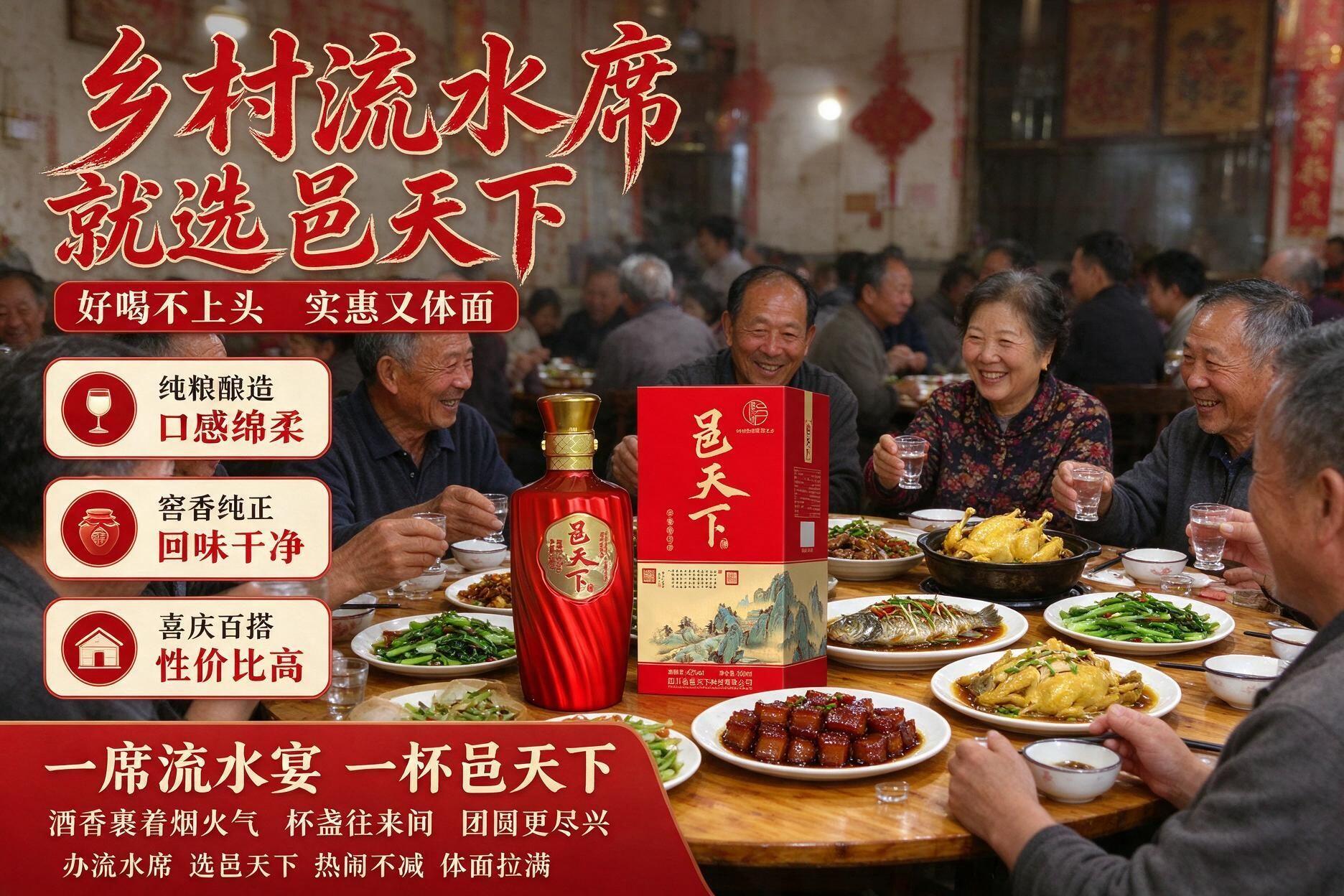 流水席选酒攻略！烟火宴席好酒适配