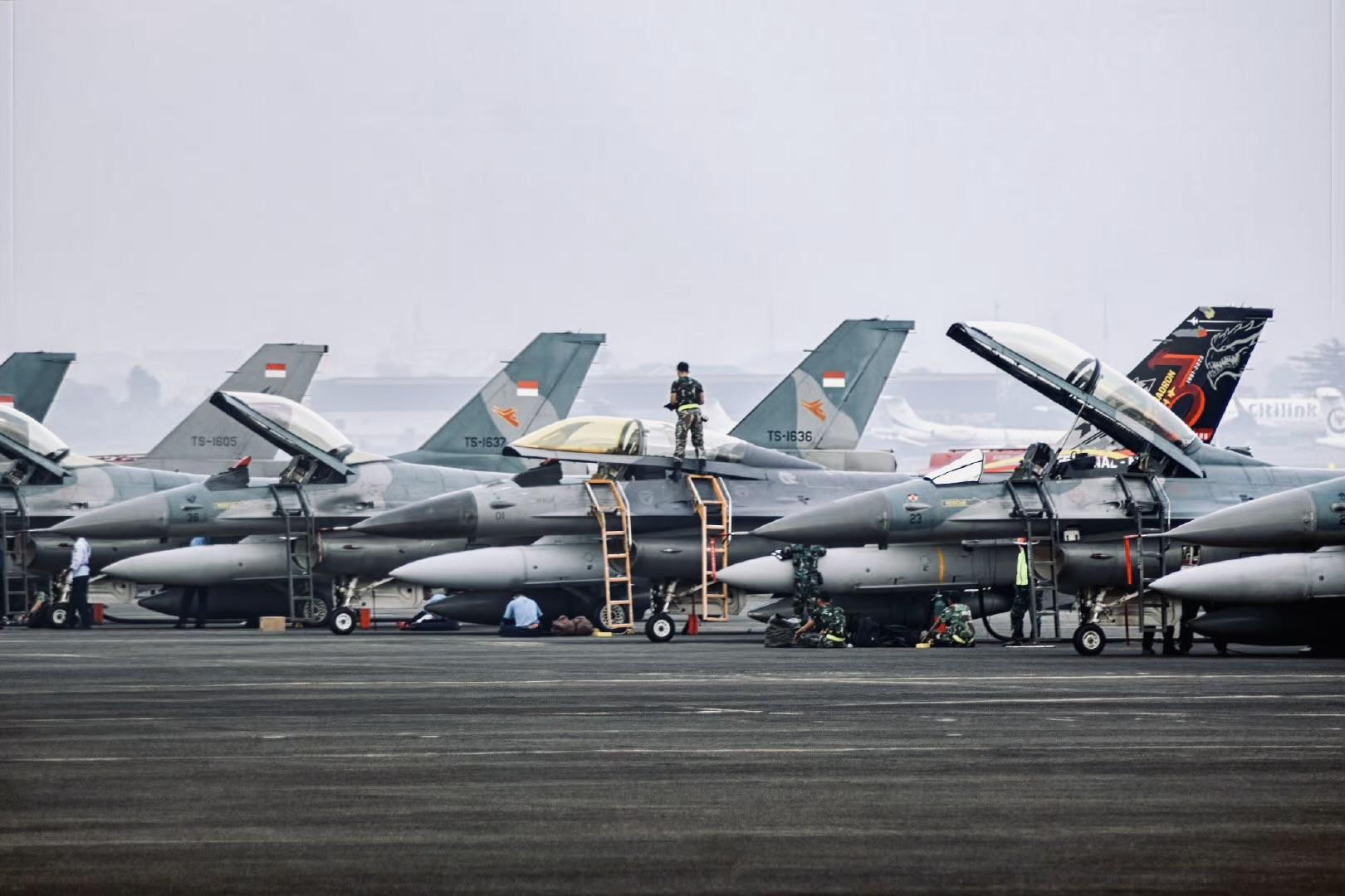 楼台烟雨中 的想法: 印度尼西亚空军f-16训练中