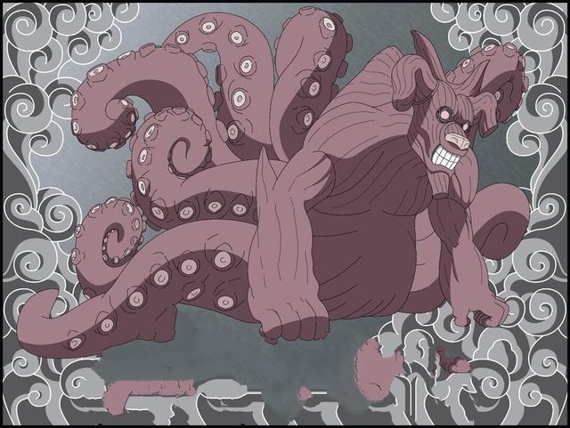 kylin217 的想法: 火影尾兽系列八 :八尾牛鬼,应该是一只章鱼合牛头的