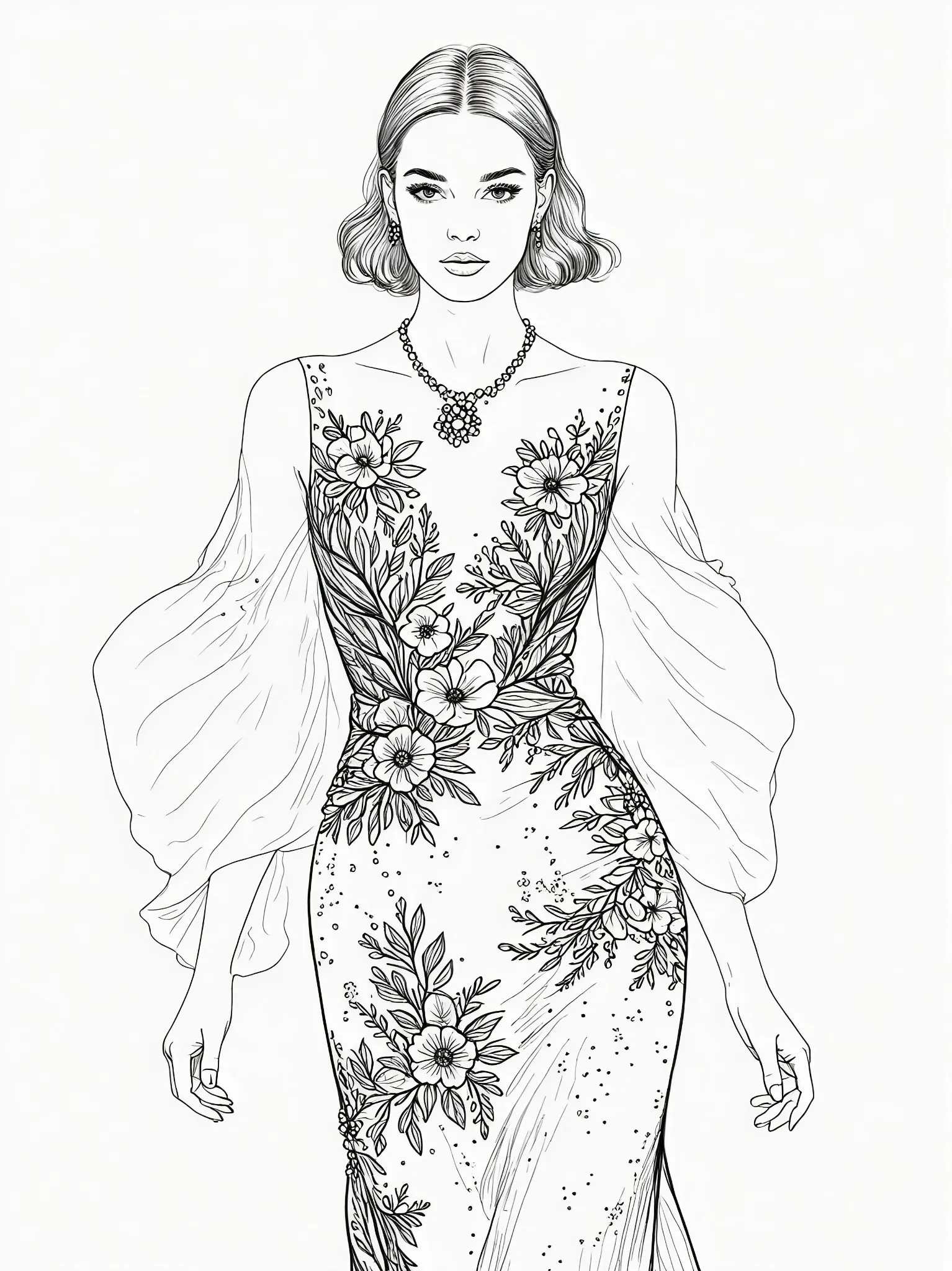 的想法: 线稿一键转效果图真人模特试穿演示多配色灵感穿搭#服装设计