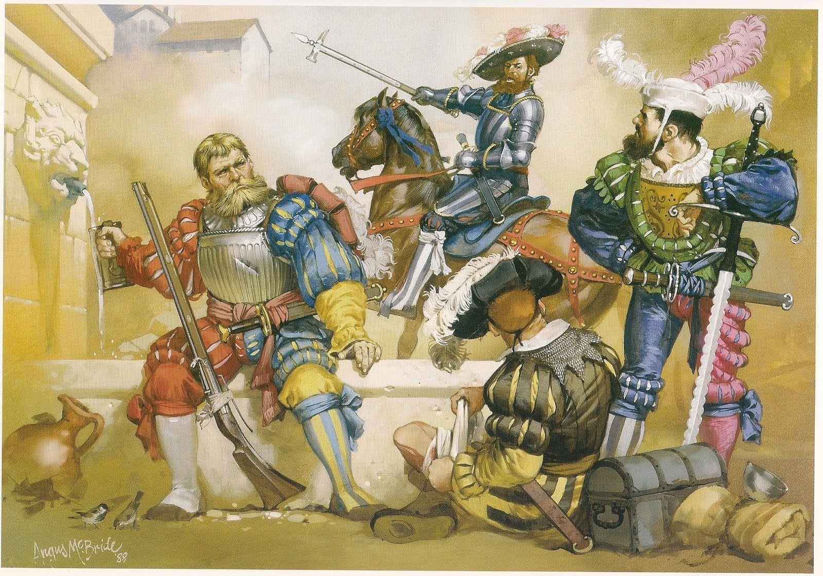 Roma invicta 的想法: 德意志佣兵双手剑士 | 16世纪德意志佣兵(Landsknecht ,国土佣仆)团中有长枪兵、火绳枪兵 ...