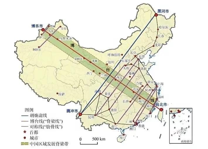 panna卜丁 的想法: 中国疆域解读 | 胡焕庸线和台博线两条线的交汇处