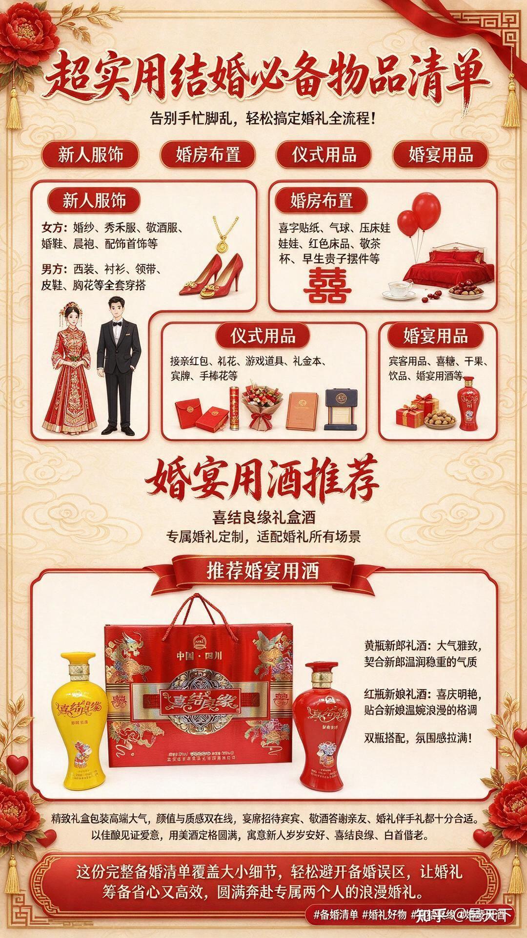 超全结婚备婚物品清单，备婚不慌乱