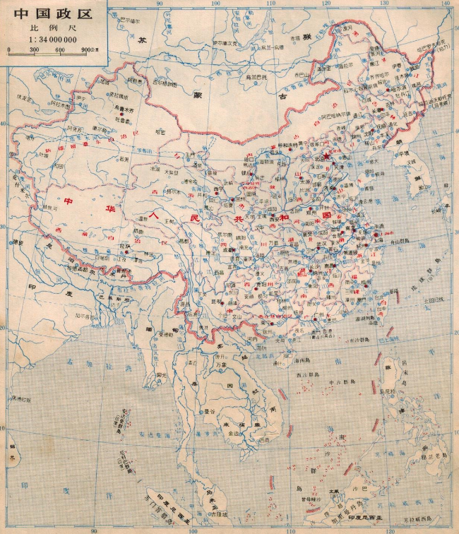 看得见的历史 的想法: 60年代中国政区图 - 知乎