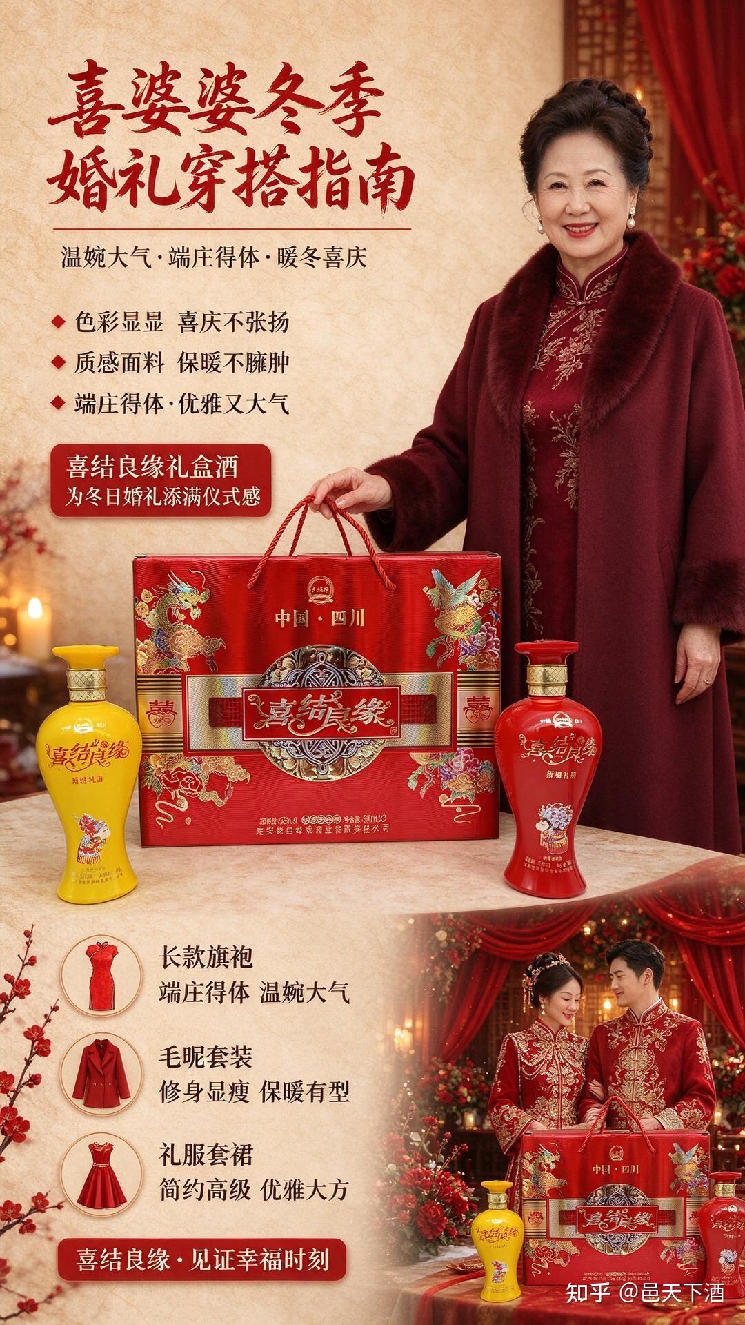 冬季婆婆婚礼装搭配！端庄保暖显气质