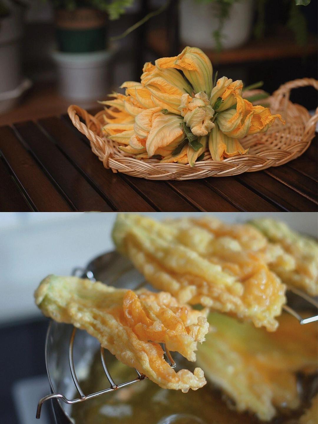 自愚自乐1121 的想法: 外婆的油炸南瓜花 | 南瓜花,亦蔬亦药,有清利