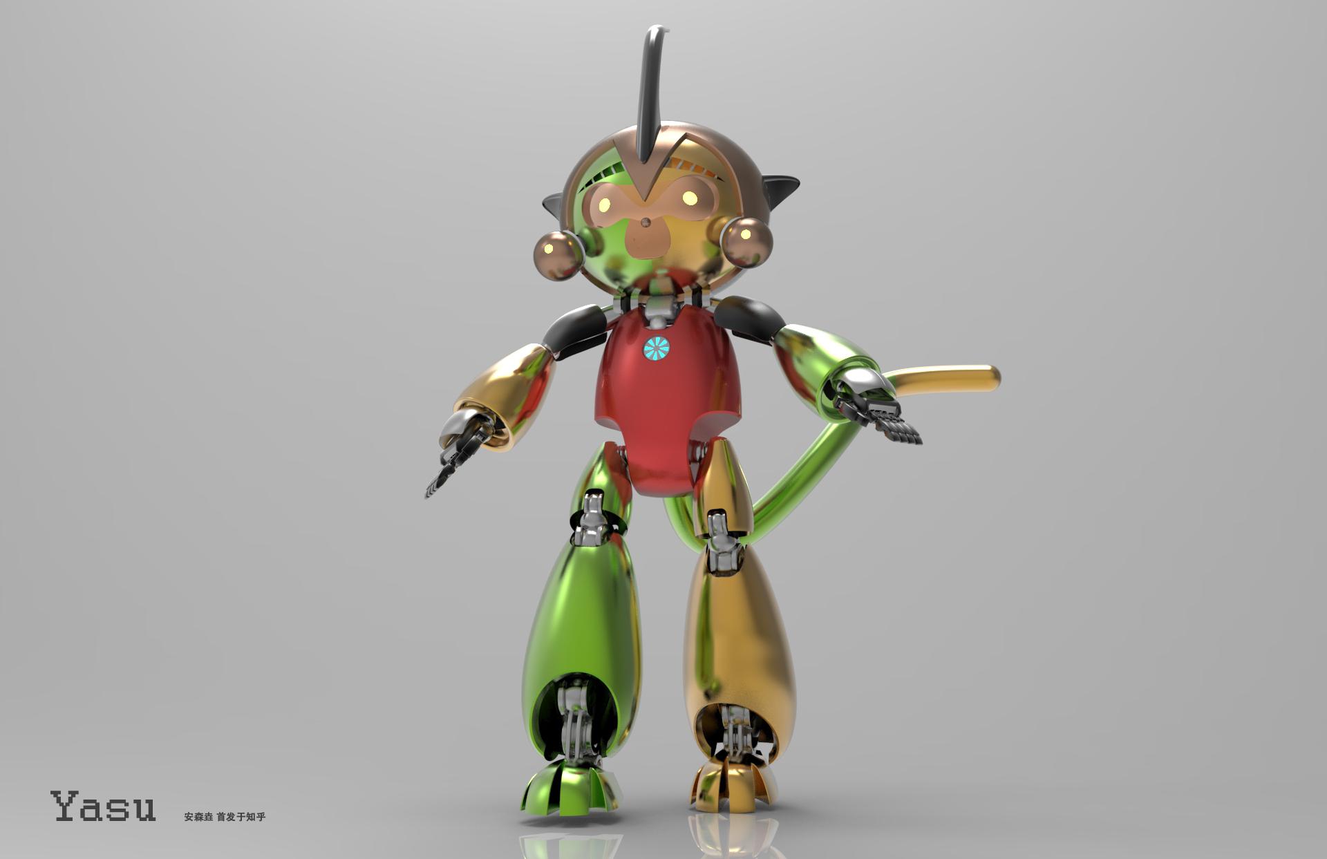 图 我做的猴赛雷,我是很想有时间把它打印出来的包括这个猴赛雷,在没