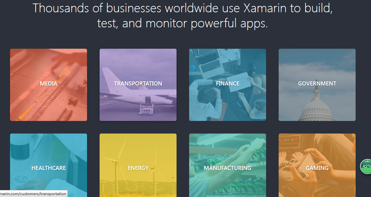 有哪些ios或android应用是用xamarin开发的? -