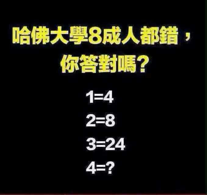 流传于微信朋友圈的一张图片,我不相信哈佛会出这种蠢题,我也不认同