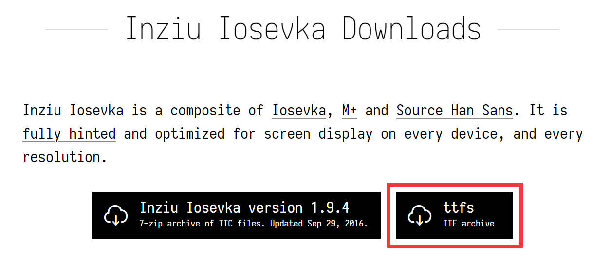 安装 inziu-iosevka 时为什么会出现显示字体无