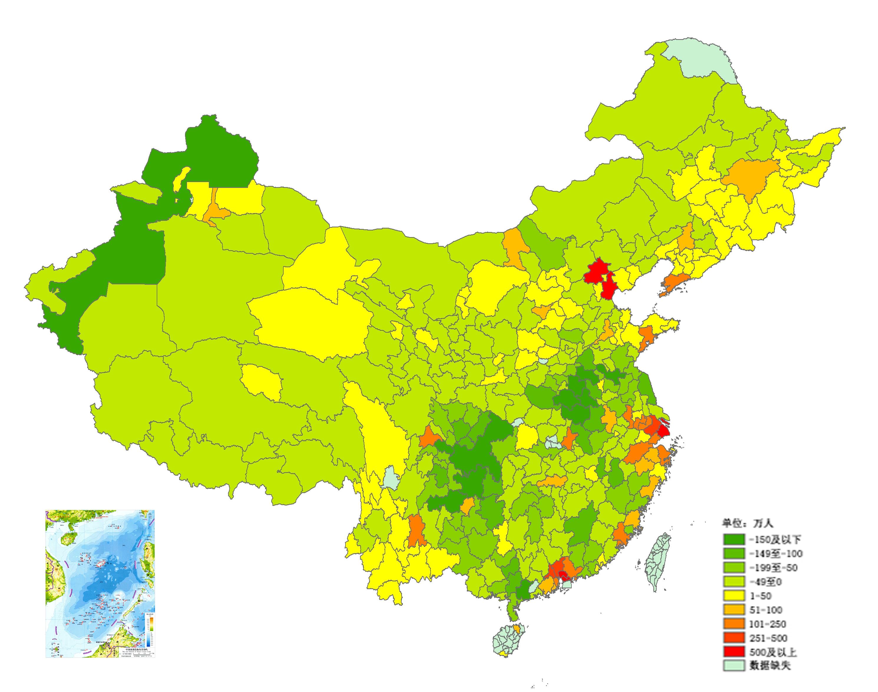 山东人口净流_山东人口分布图(3)