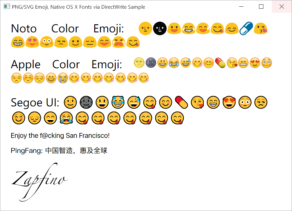 Zfont emoji