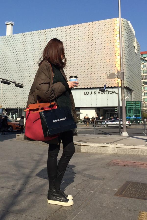 首尔 清潭洞 街头