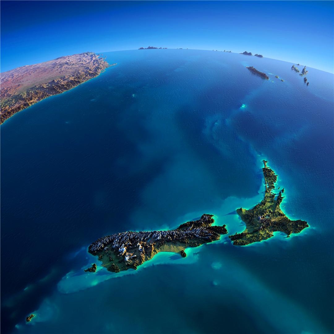 新西兰政区图地图_新西兰地图库_地图窝