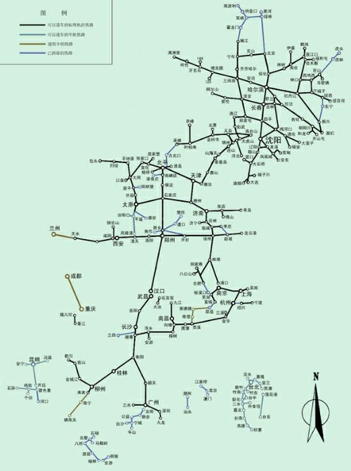 川汉铁路示意图图片