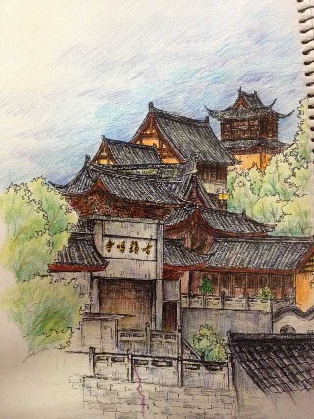 鸡鸣寺写生(3h)