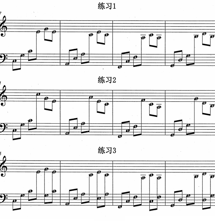 中国钢琴教材简五线谱弹唱里面的3 4拍子与6 8拍子伴奏 怎么理解学习 知乎