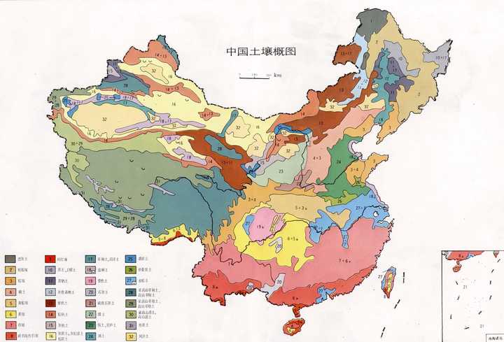 中国红壤分布图片