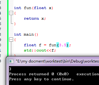 C语言函数实际声明类型为int,接受返回值类型为