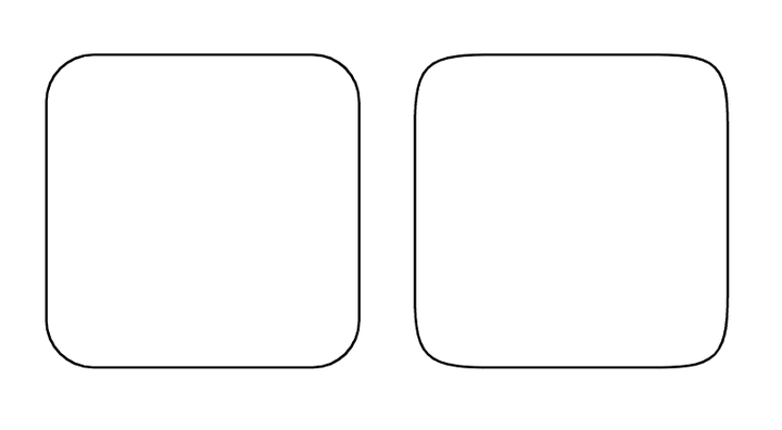 ios 7 的圆角图标是怎样一个图形?