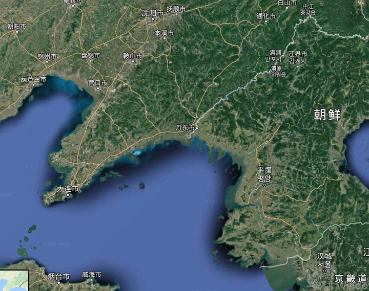 朝鲜半岛地形地势图图片