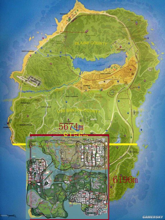 如果gta5的地图是按照真实世界做成的 那游戏会有多大 知乎