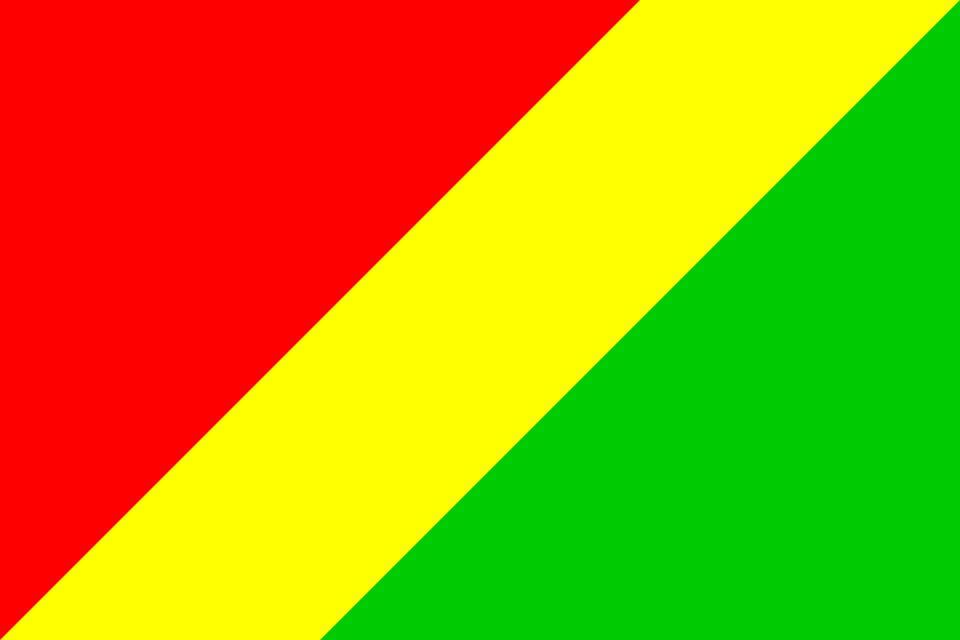 黄绿红五角星国旗图片