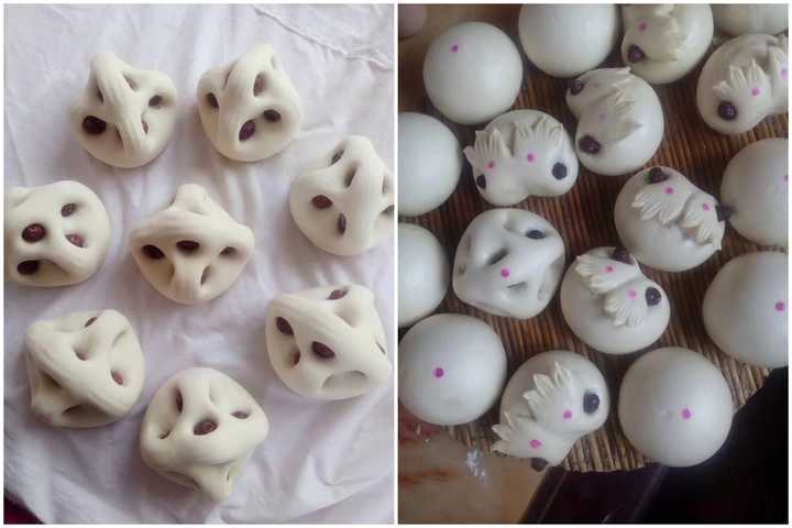 同事的妈妈做的花式馒头,现在年轻人很少有能自己做的了