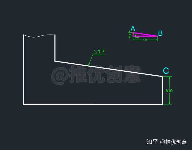 工程制图斜度锥度怎么画? - 知乎