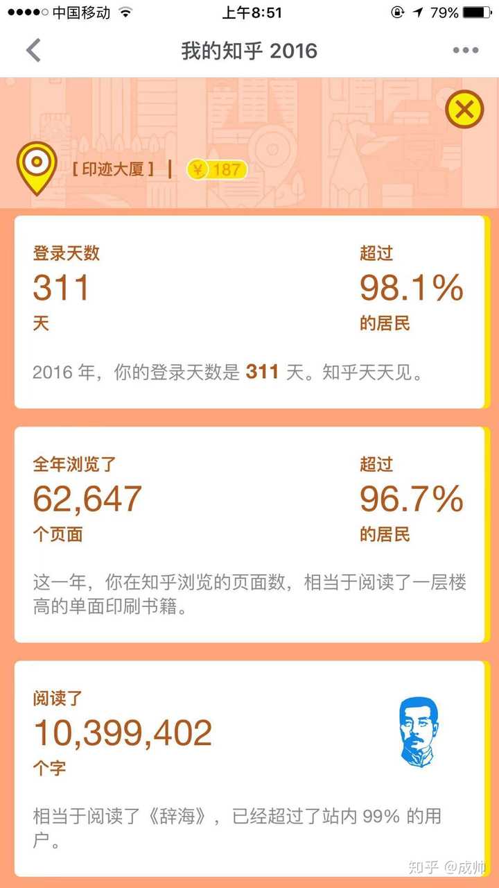 如何看待【我的知乎2019】年度数据报告？